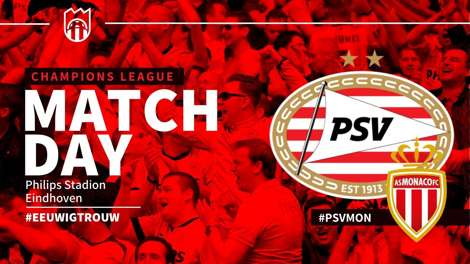 Seizoen 2022/2023 - Champions League : PSV - AS Monaco (3 - 2)