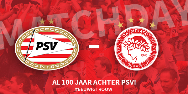 Seizoen 2020/2021 - Europa League : PSV - Olympiakos (2 - 1)