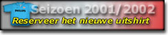 reserveer het nieuwe uitshirt