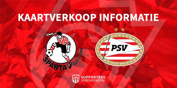 Kaartverkoop informatie Sparta - PSV (KNVB Beker)