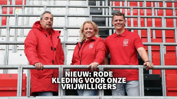 Van blauw naar rood, want rood en wit zijn onze voetbalkleuren.�