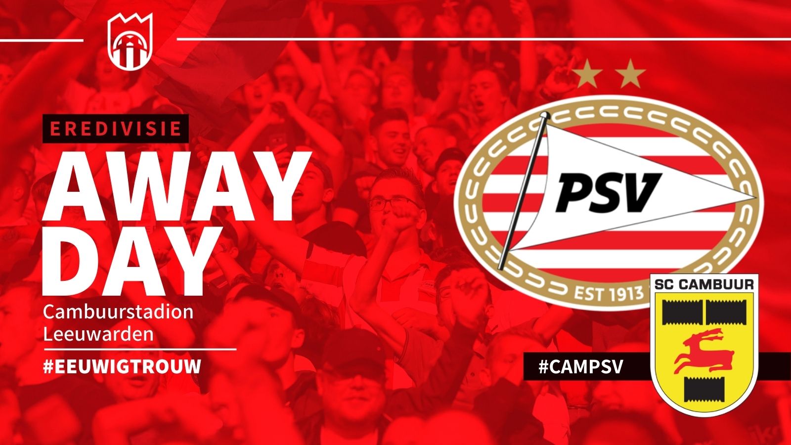 Eredivisie : SC Cambuur - PSV