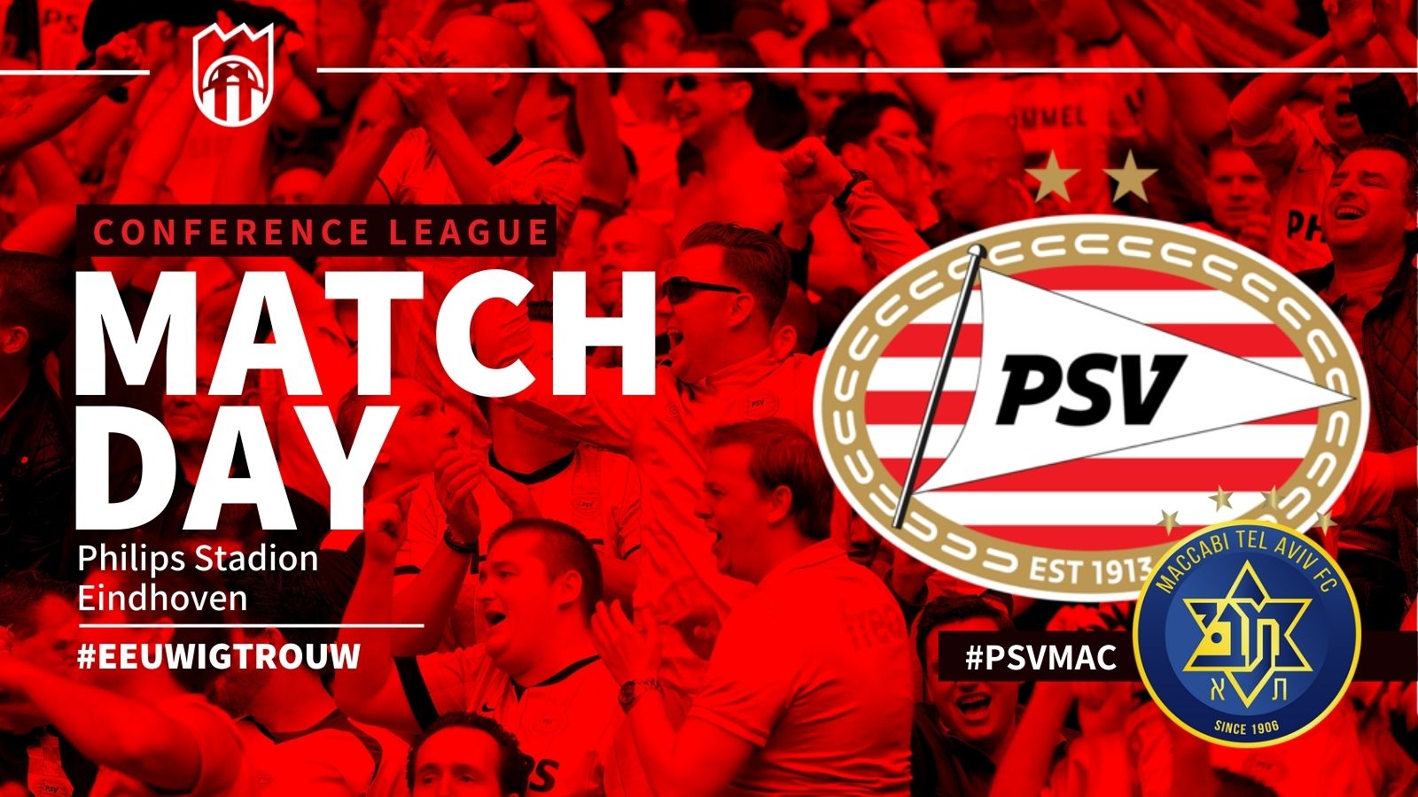 Seizoen 2021/2022 - Conference League : PSV - Maccabi Tel Aviv (1 - 0)