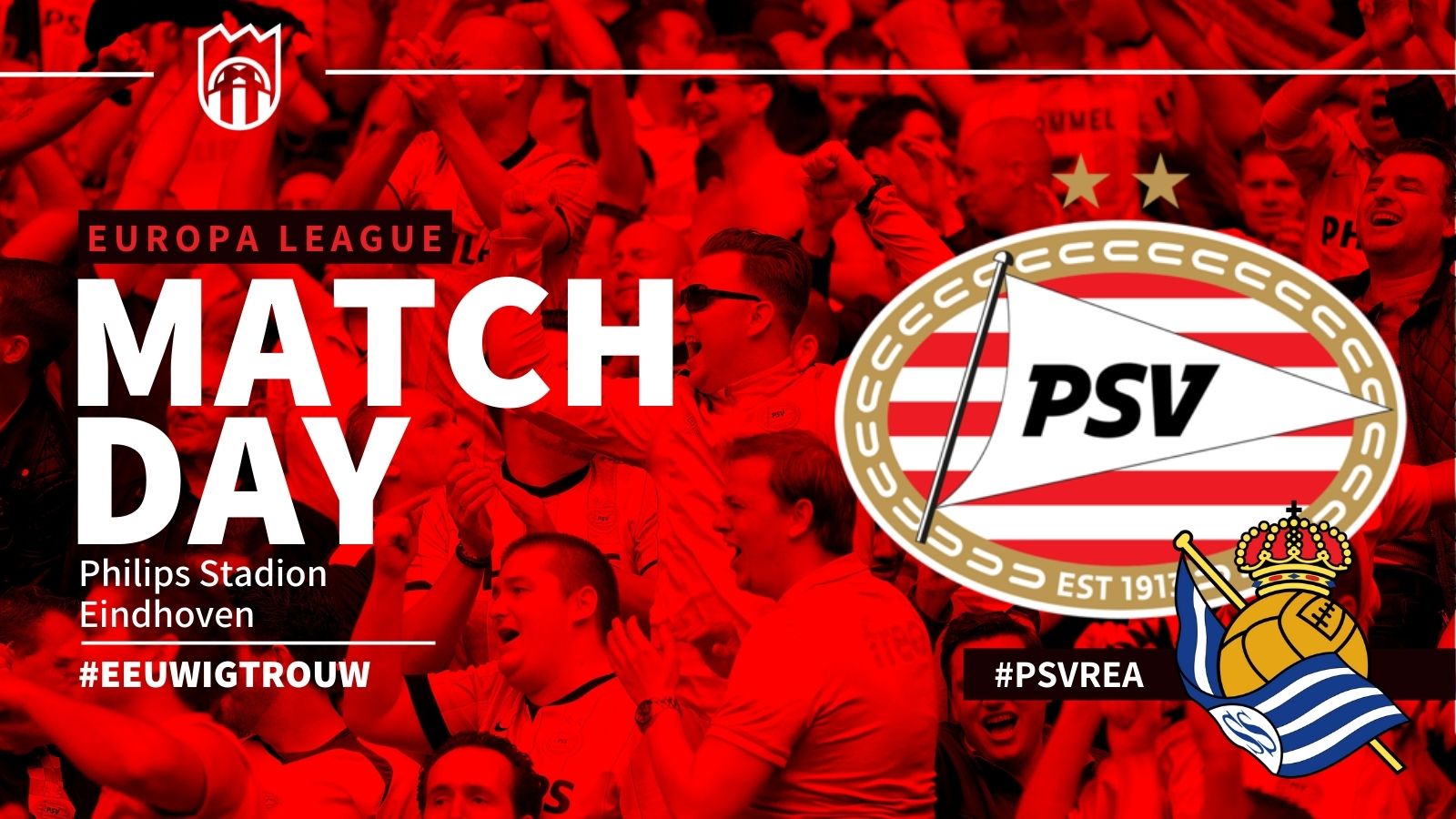 Seizoen 2021/2022 - Europa League : PSV - Real Sociedad (2 - 2)
