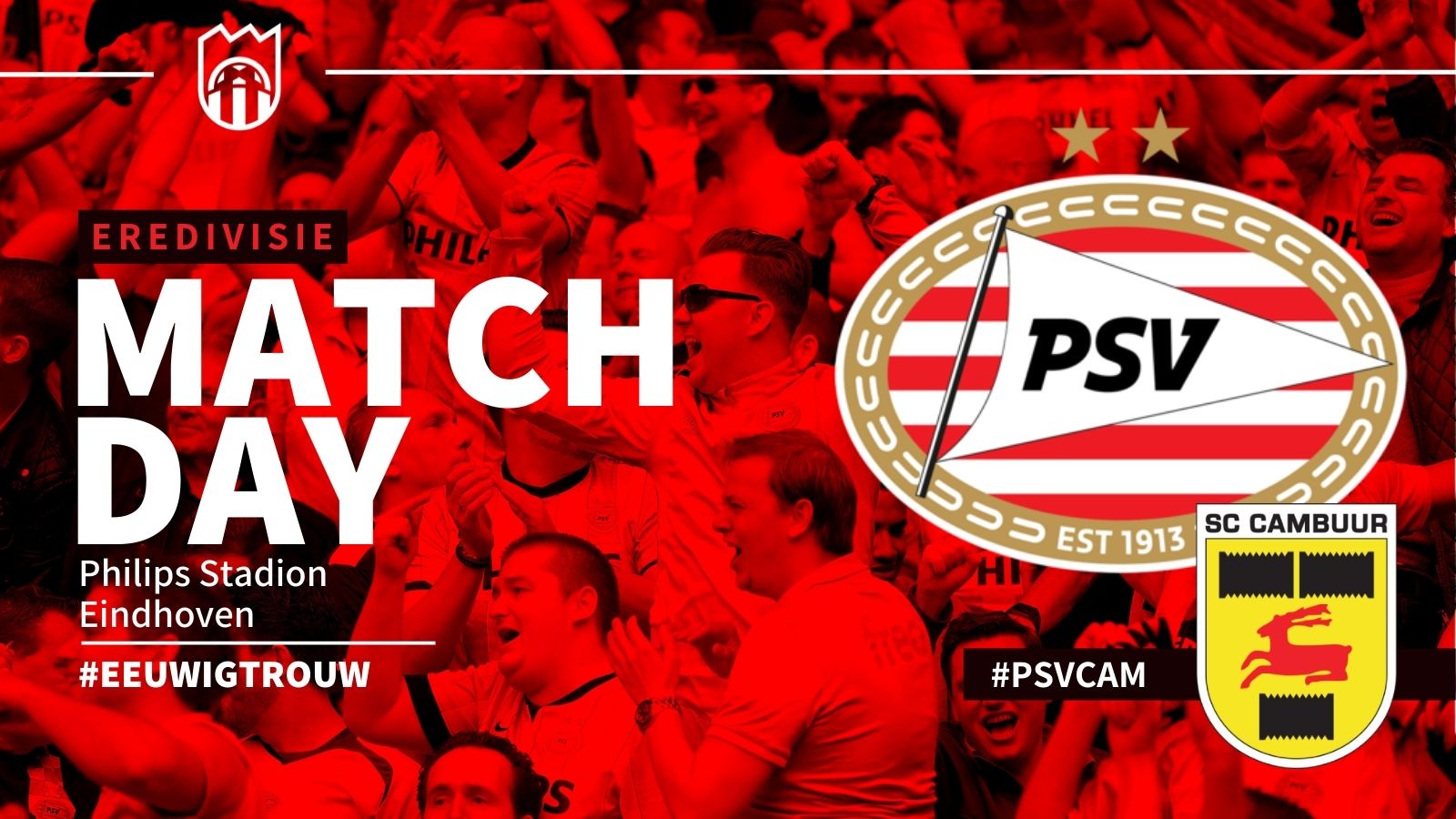 Eredivisie : PSV - SC Cambuur (4 - 1)