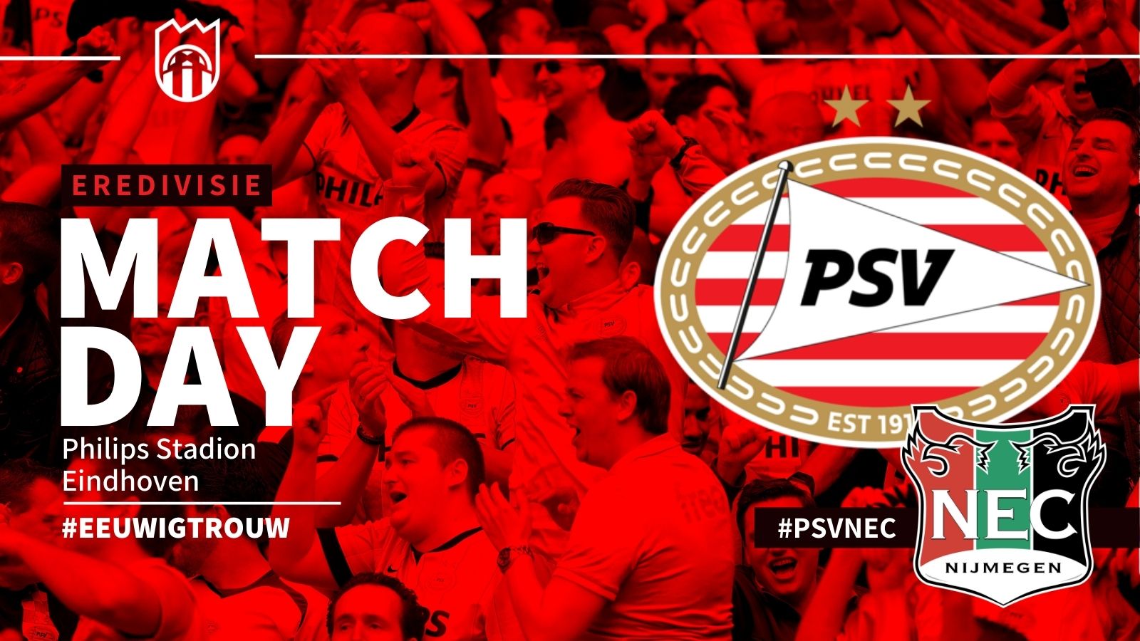 Seizoen 2021/2022 - Eredivisie : PSV - N.E.C. (3 - 2)