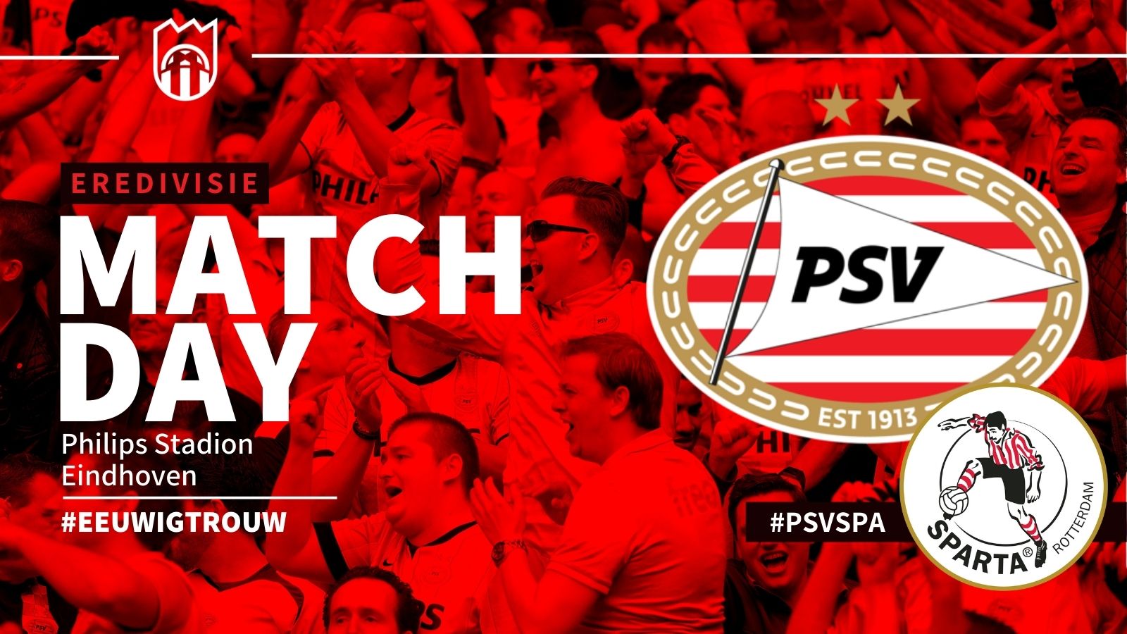 Eredivisie : PSV - Sparta Rotterdam (2 - 1)