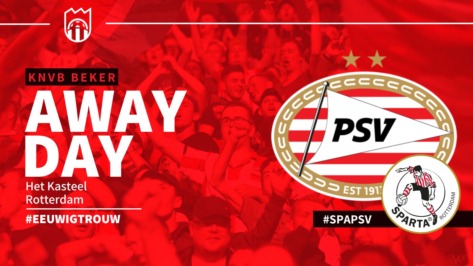 Seizoen 2022/2023 - KNVB Beker : Sparta Rotterdam - PSV (1 - 2)
