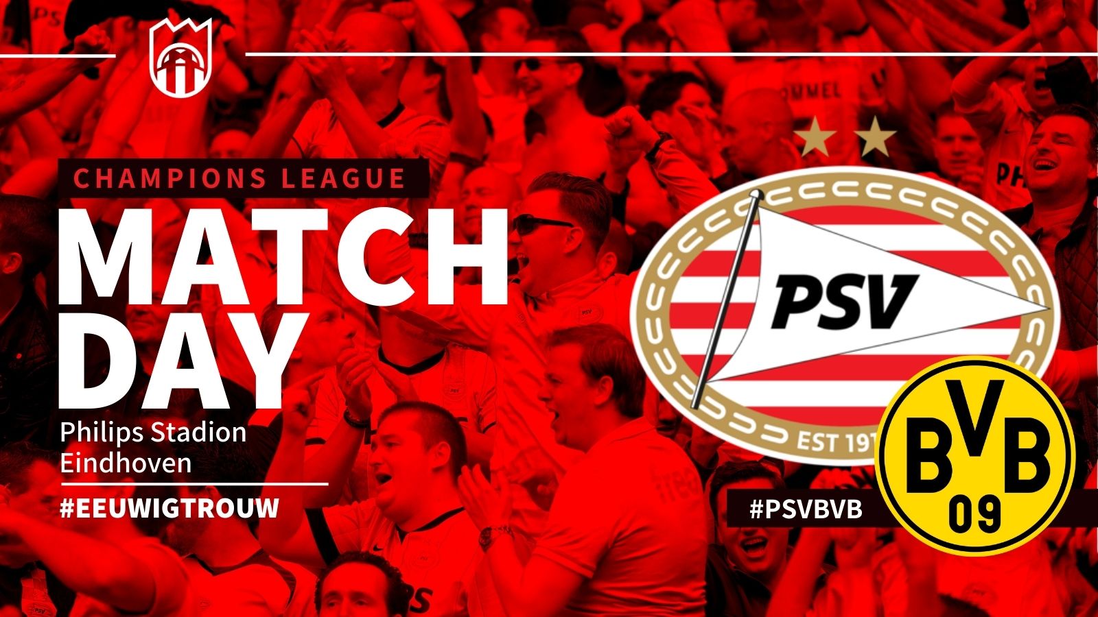 Seizoen 2023/2024 - Champions League : PSV - Borussia Dortmund (1 - 1)