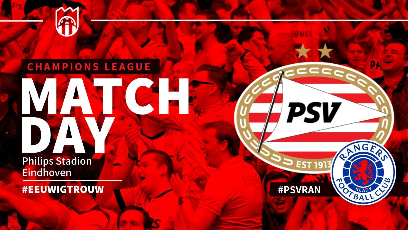 Champions League : PSV - Rangers FC (5 - 1)