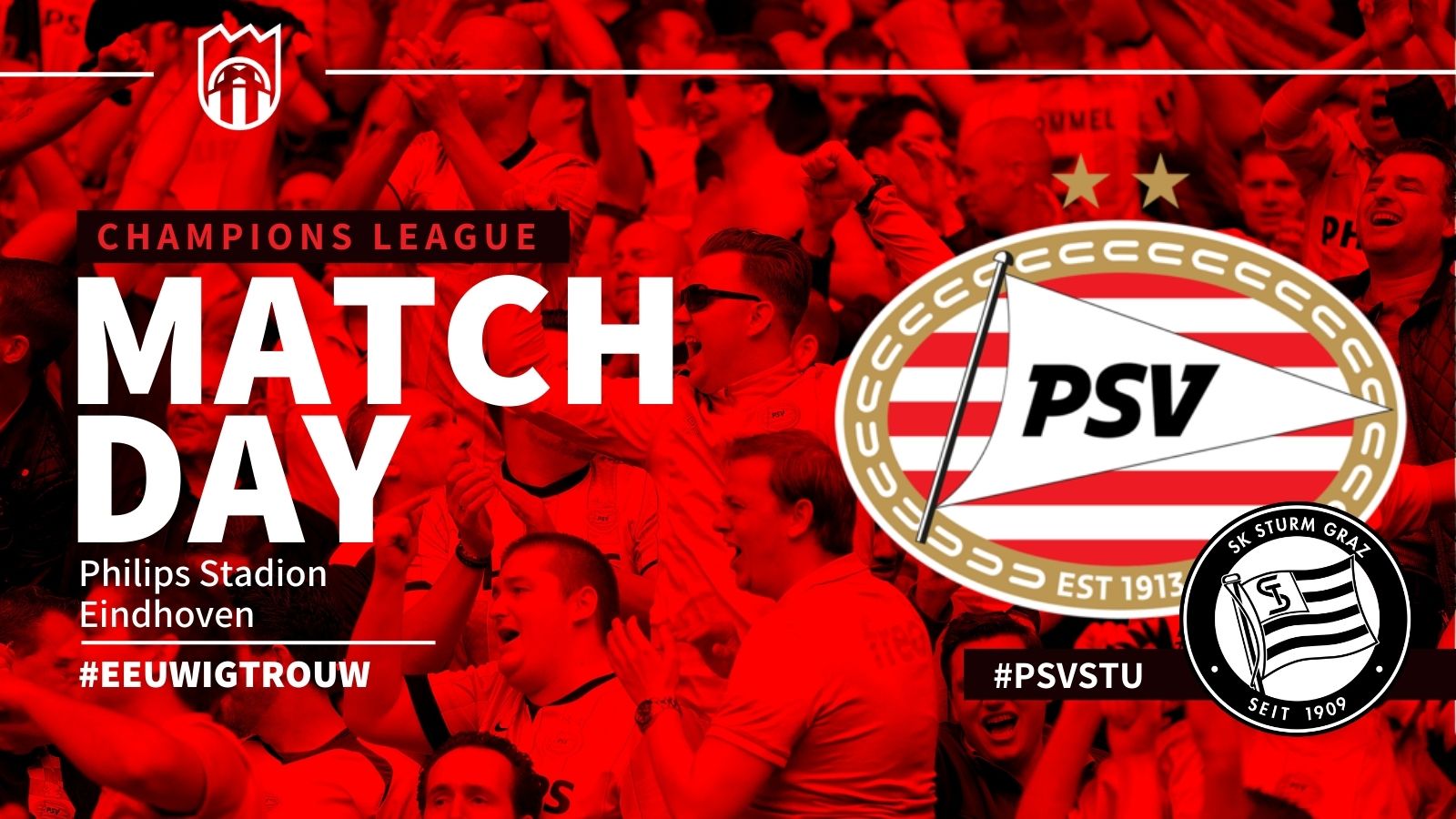 Seizoen 2023/2024 - Champions League : PSV - SK Sturm Graz (4 - 1)