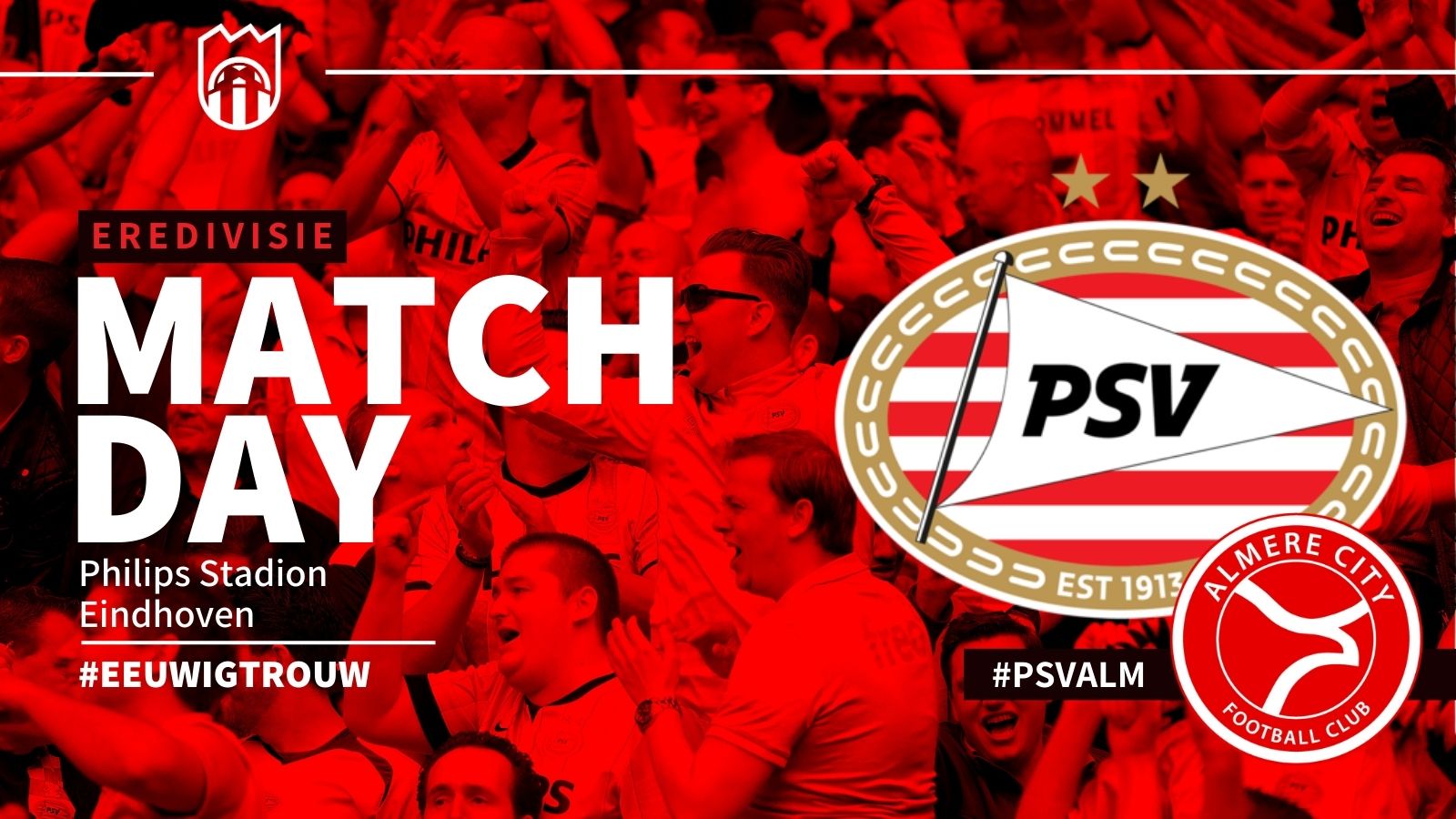 Eredivisie : PSV - Almere City FC (5 - 0)