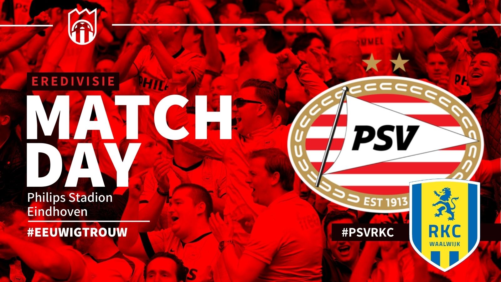Eredivisie : PSV - RKC Waalwijk