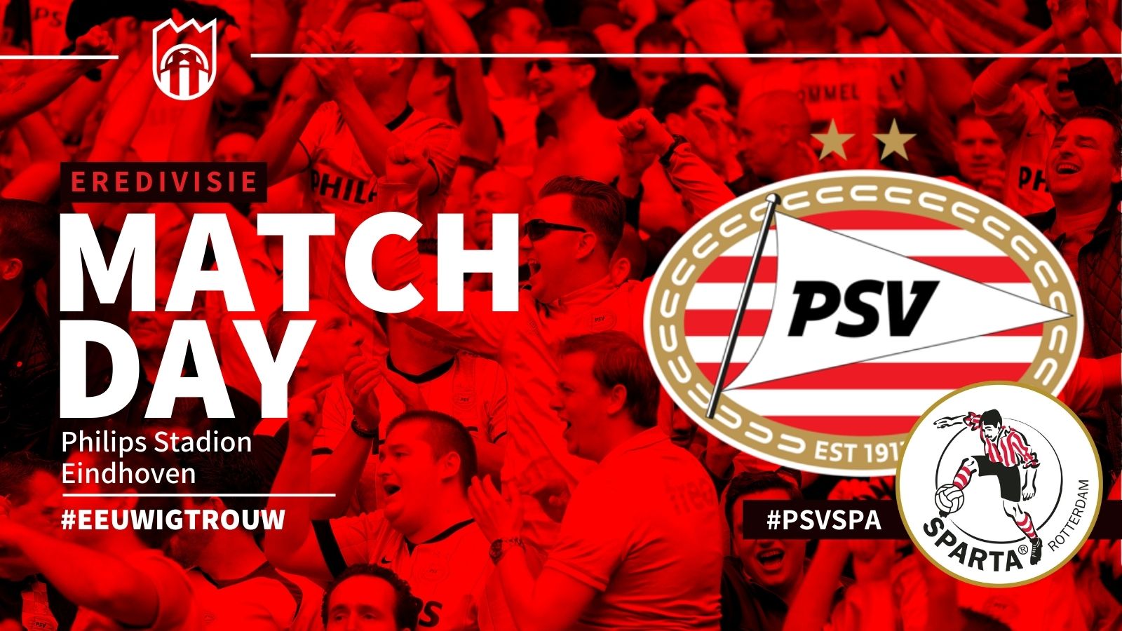 Eredivisie : PSV - Sparta Rotterdam (2 - 1)