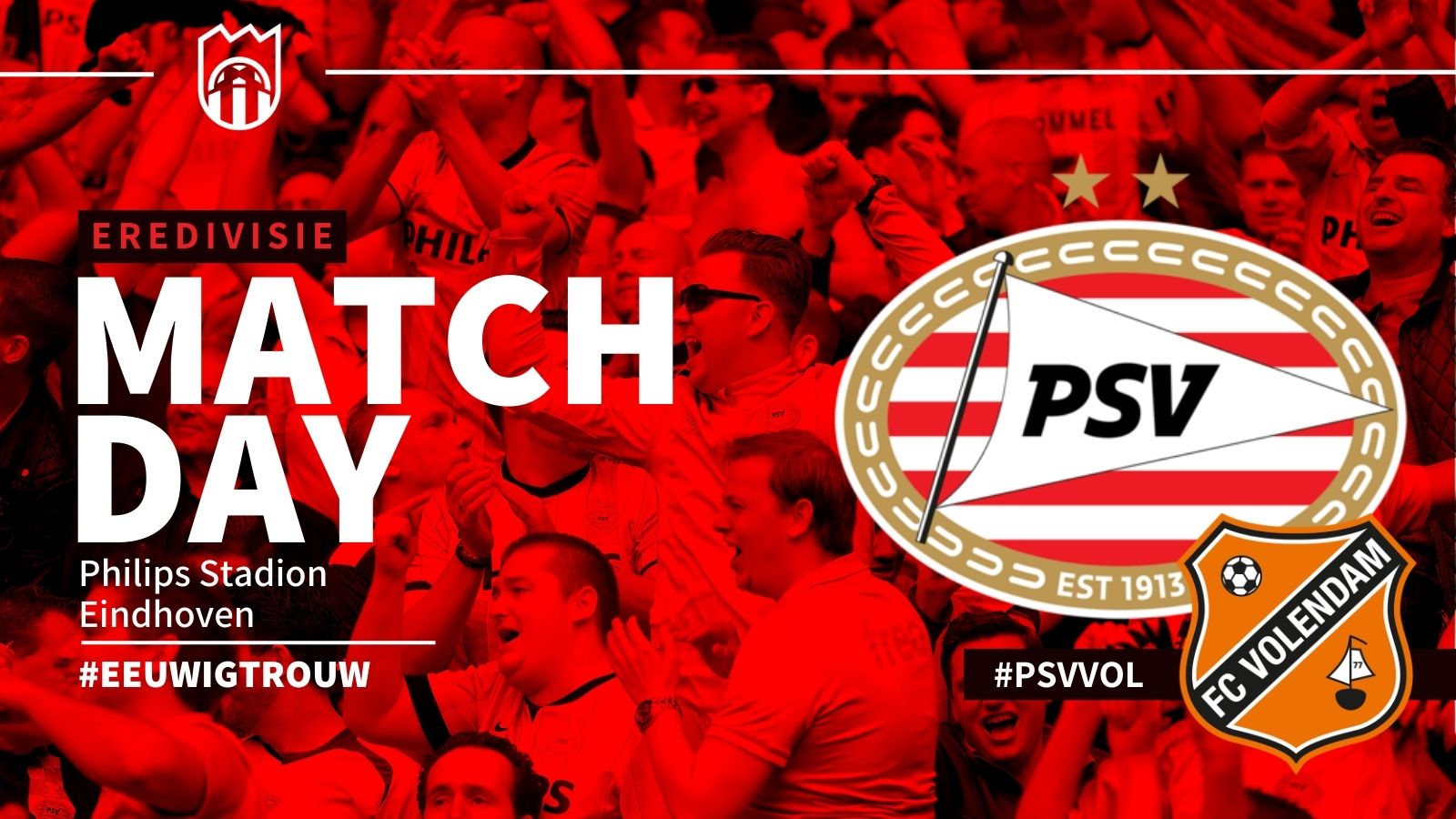 Eredivisie : PSV - FC Volendam