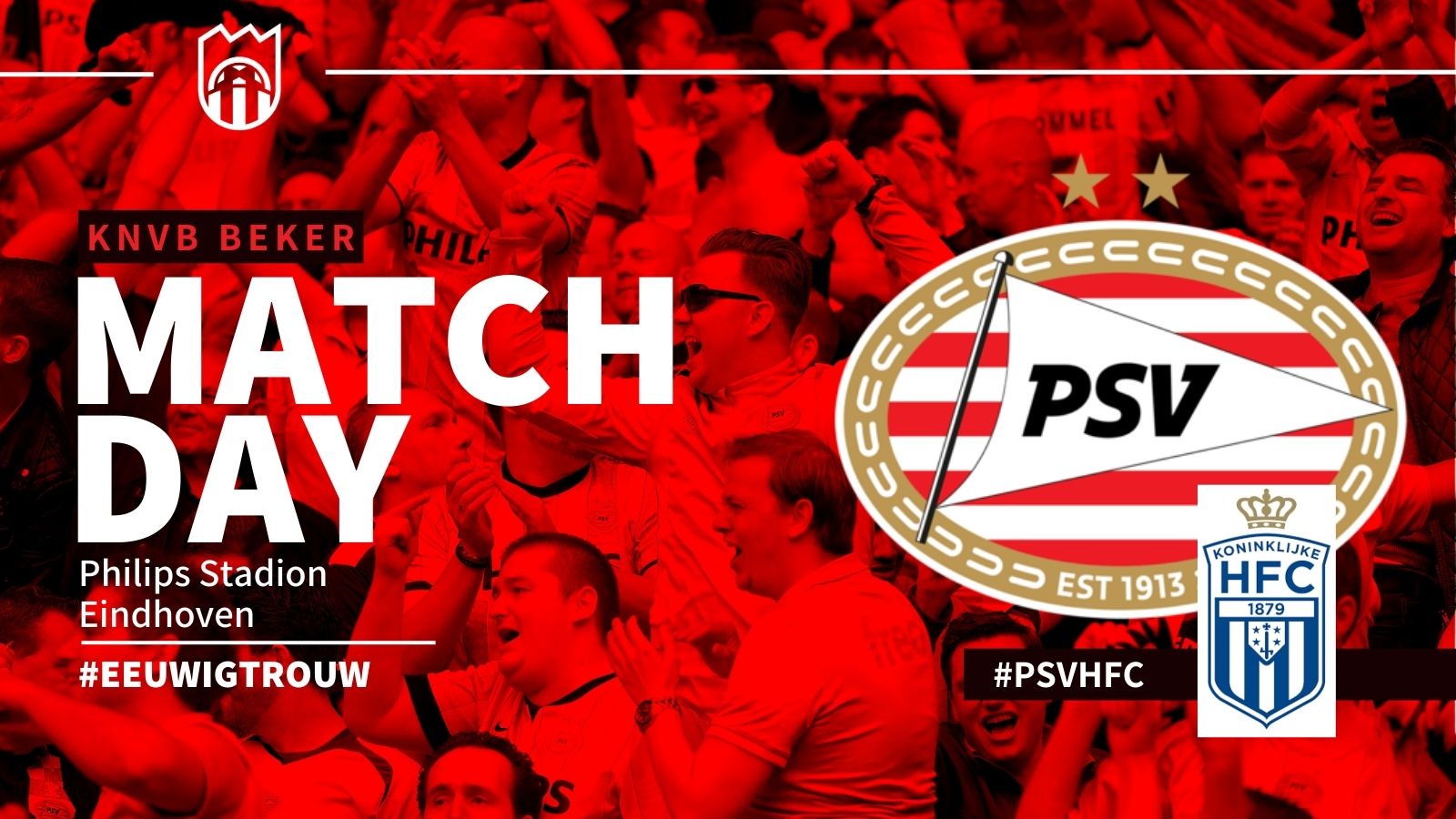 KNVB Beker : PSV - HFC (8 - 0)