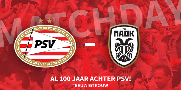 Seizoen 2020/2021 - Europa League : PSV - PAOK Saloniki (3 - 2)