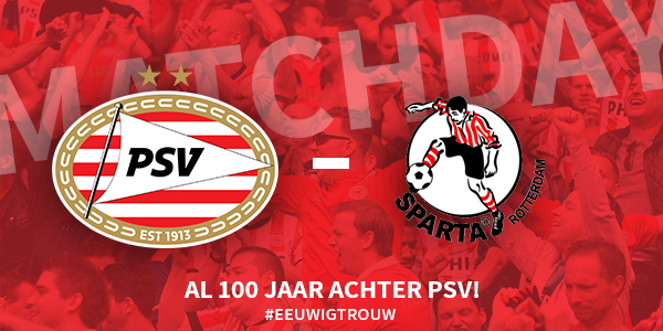 Seizoen 2017/2018 - Eredivisie : PSV - Sparta Rotterdam (1 - 0)